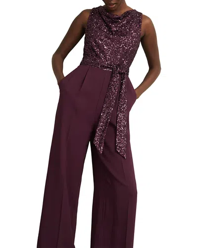 Hobbs London Petites Zuri Jumpsuit In Purple