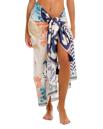 Agua Bendita Marine Sereia Pareo Swim Cover-up In Multi