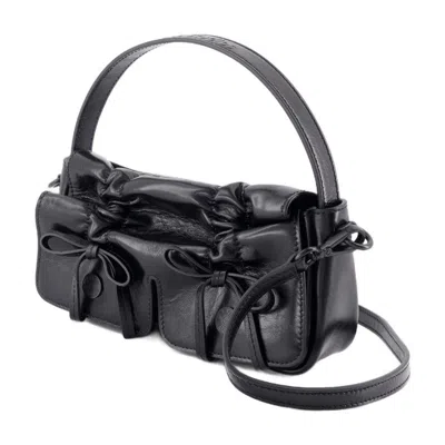 Acne Studios Multipocket Logo-embossed Shoulder Bag In Black