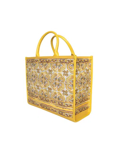 Dolce & Gabbana Women Dg Daily Medium Tote Bag In Yellow