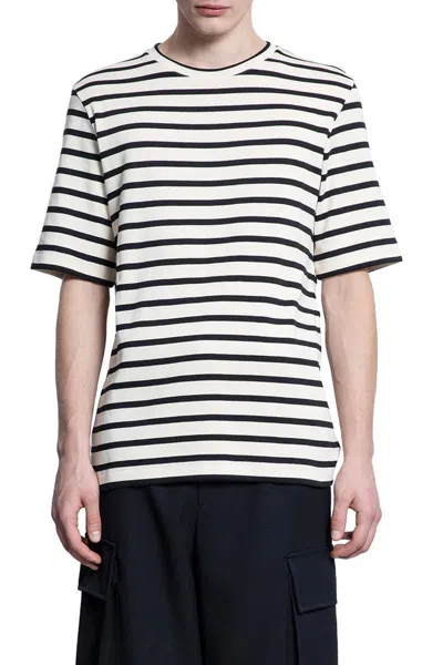 Jil Sander Marinière Cotton T-shirt In White