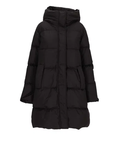 Lempelius Hooded Coat In Black