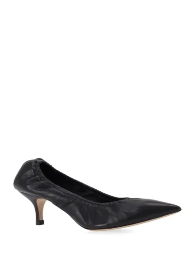 P.a.r.o.s.h Black Pointed Toe Pumps In Black