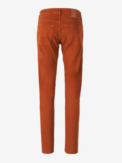 Jacob Cohen Bard 5 Pocket Pants In Orange