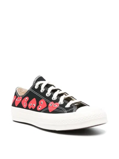 Converse X Comme Des Garçons Play "chuck 70 Multi Hearts" Sneaker Unisex In Black
