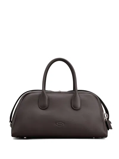 Tod's Darsena Medium Leather Satchel Bags In Brown