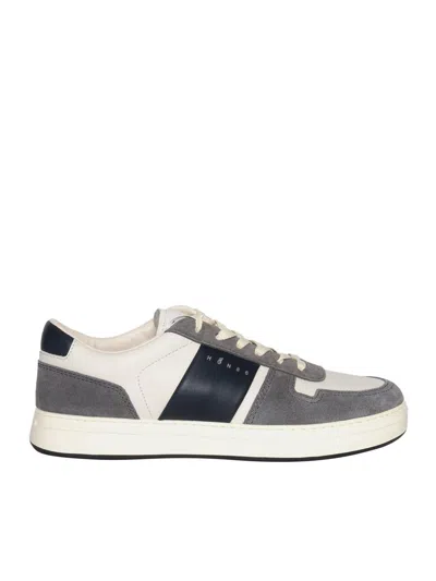 Hogan Smooth And Suede Leather H Tv Sneakers. In White