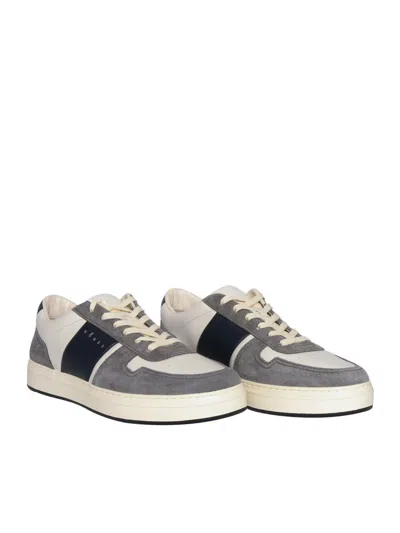 Hogan Smooth And Suede Leather H Tv Sneakers. In White