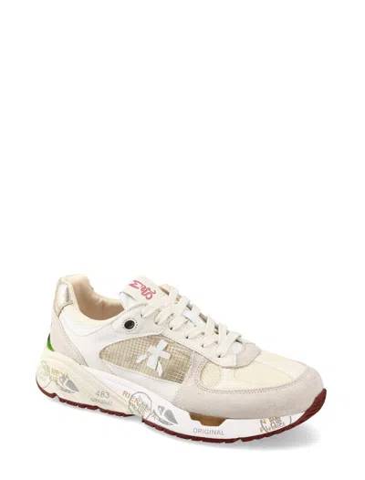 Premiata Sneakers Bianco In Gray