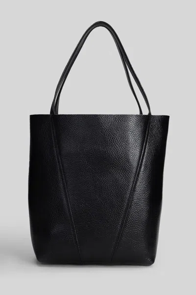 Chloé Womens Black Spin Large Leather Tote Bag In Black