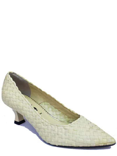 La Rose Carol Woven-design Pumps In Green