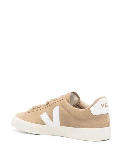 Veja Campo Low-top Suede Sneakers In Dune White