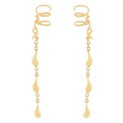 Chloé Iconic Dangling Earrings For Pierced Ears In Gold