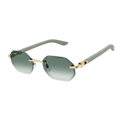 Cartier Ct0439s Décor C Allongé De Sunglasses In Multi