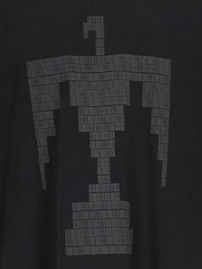 Fear Of God Graphic Print Crew Neck Short Sleeve Top In Black