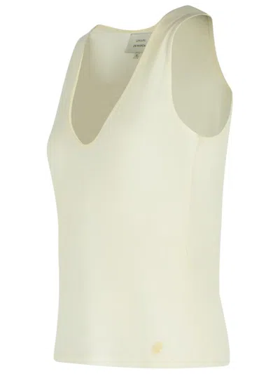 Loulou De Saison Ivory Wool Blend Tank Top In Neutral