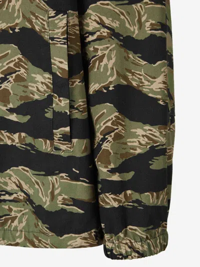 Givenchy Multicolour Hooded Zip Jacket In Black