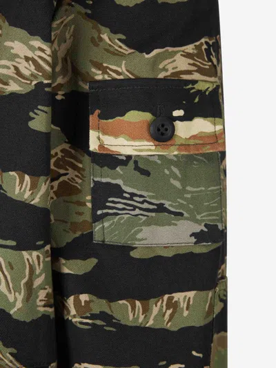 Givenchy Multicolour Hooded Zip Jacket In Black