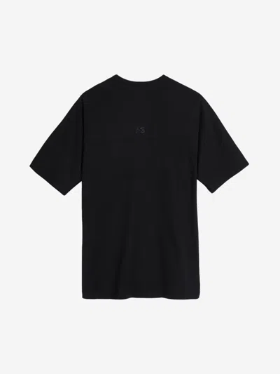 Y-3 Y 3 3 Stripes Crew Neck T Shirt In Black