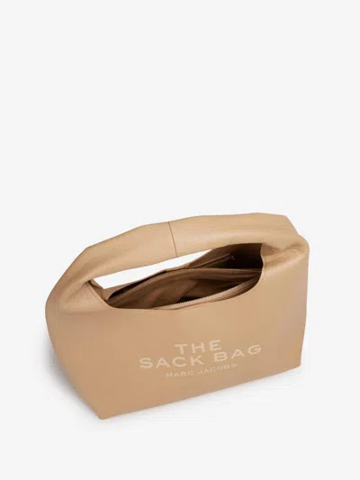 Marc Jacobs Leather The Sack Bag In Neutral