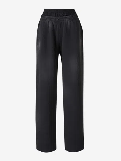 Alexander Wang Women Logo Pre Styled Biker Shorts Pants In Black