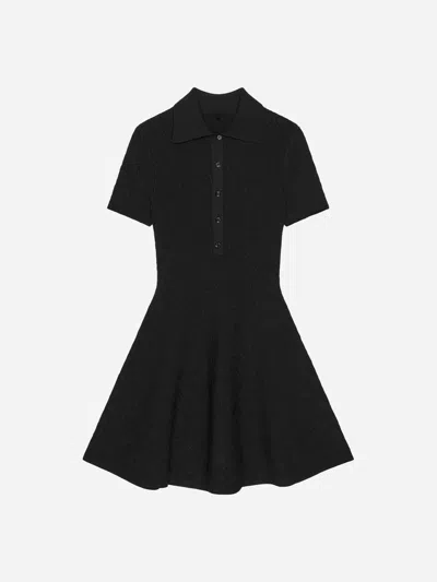 Givenchy Robe Polo En Jacquard Monogramme 72 In Black