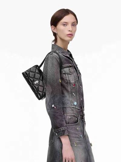 Marc Jacobs Shoulder Bag The Quilted Mini Dual In Black