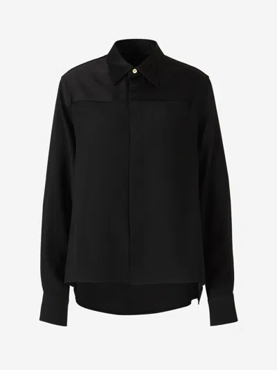 Ami Alexandre Mattiussi Ami Paris Ami De Coeur Plain Shirt In Black