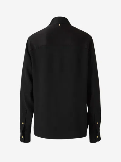 Ami Alexandre Mattiussi Ami Paris Ami De Coeur Plain Shirt In Black