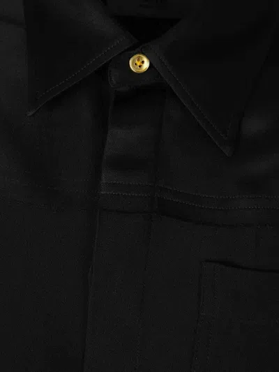 Ami Alexandre Mattiussi Ami Paris Ami De Coeur Plain Shirt In Black