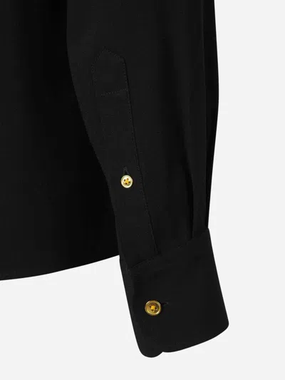 Ami Alexandre Mattiussi Ami Paris Ami De Coeur Plain Shirt In Black