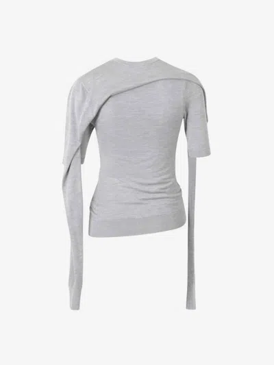 Acne Studios Silk Layered Jersey In Multi