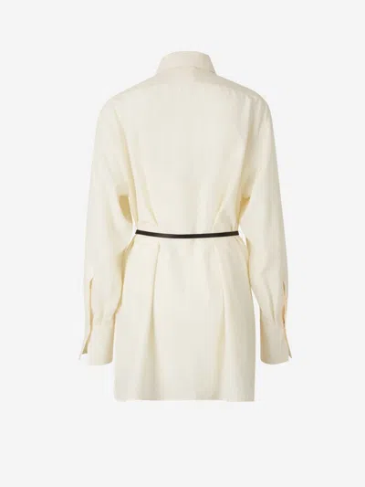 Givenchy Voyou Silk Blouse In Neutral
