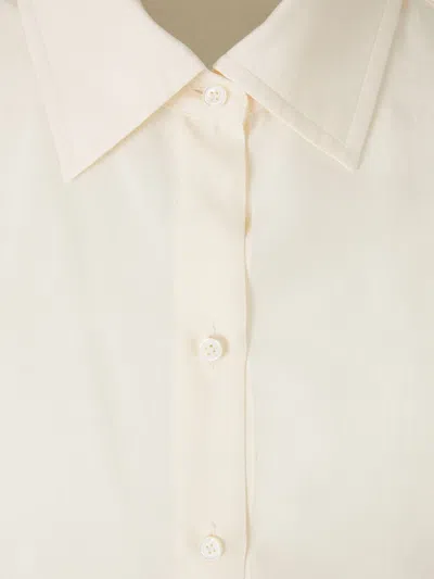 Givenchy Voyou Silk Blouse In Neutral