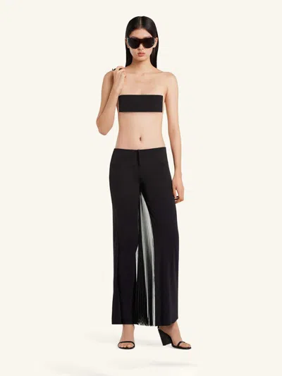 Courrèges Infinite Pleat Pants In Black