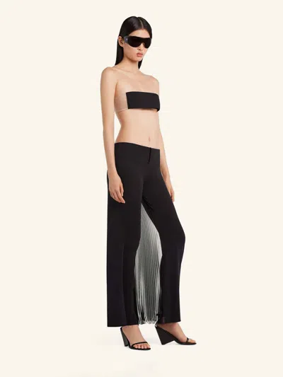 Courrèges Infinite Pleat Pants In Black