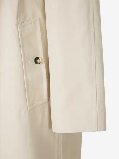 Givenchy Double-breasted Trench Coat With Belt In Gray