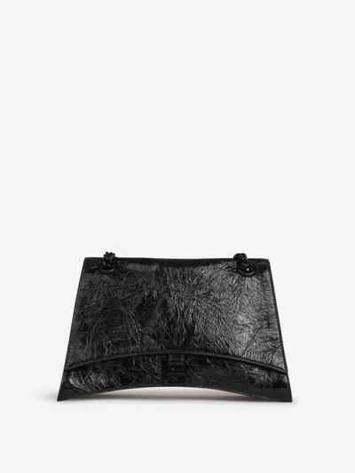 Balenciaga Crush M Shoulder Bag In Black