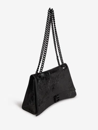 Balenciaga Crush M Shoulder Bag In Black