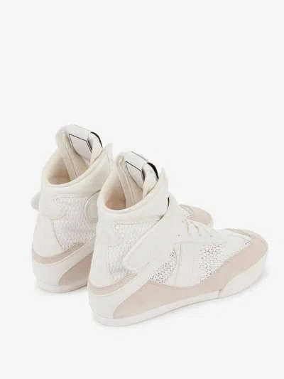 Chloé Mesh And Suede Kick High-top Sneakers In White