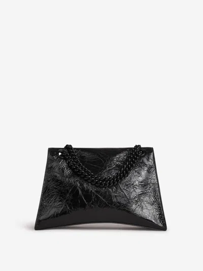 Balenciaga Crush M Shoulder Bag In Black