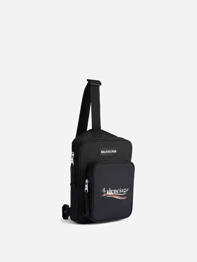 Balenciaga Explorer Crossbody Bag In Black