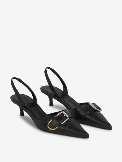 Givenchy Voyou 45mm Slingback Sandals In Black