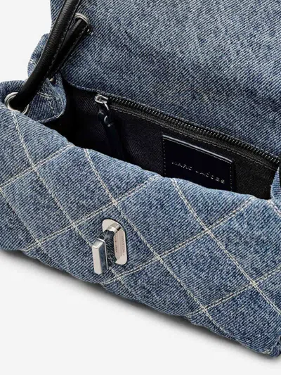 Marc Jacobs Shoulder Bag The Quilted Denim Mini Dual In Blue