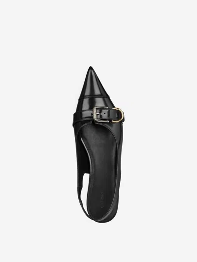Givenchy Women Voyou Leather Slingback Flats In Animal Print
