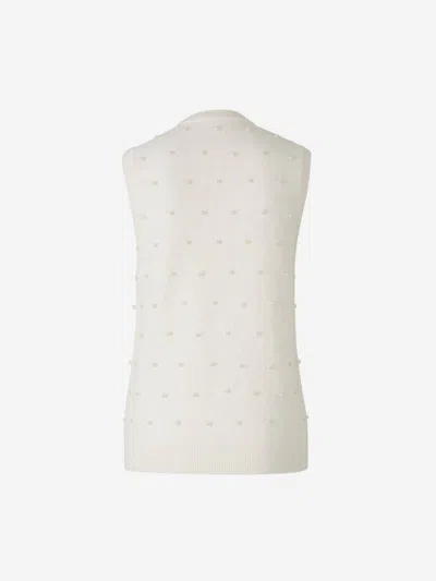 Zimmermann Illuminate Alpaca Vest In White
