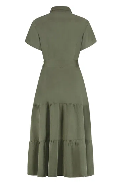 Polo Ralph Lauren Shirtdress In Green
