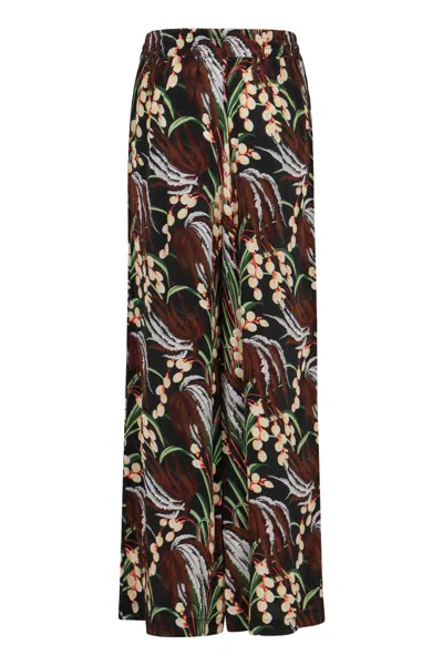 P.a.r.o.s.h Parosh Printed High-rise Trousers In Multi