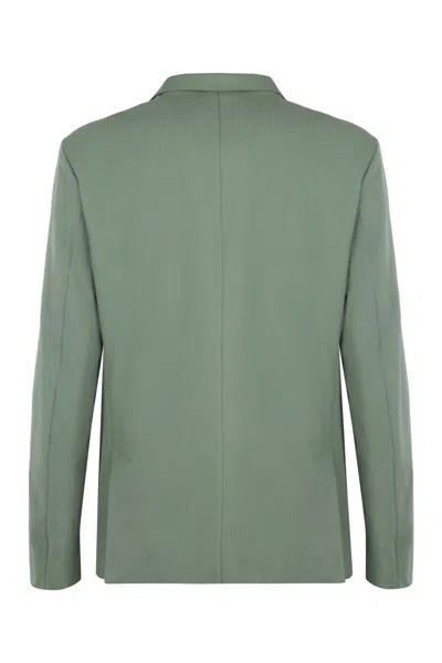 Herno Single-breasted Two-button Jacket In Green