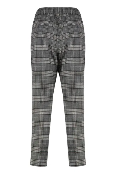 Peserico Wool Trousers In Gray